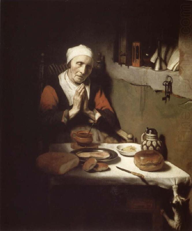 Old Woman in Prayer, Nicolas Maes